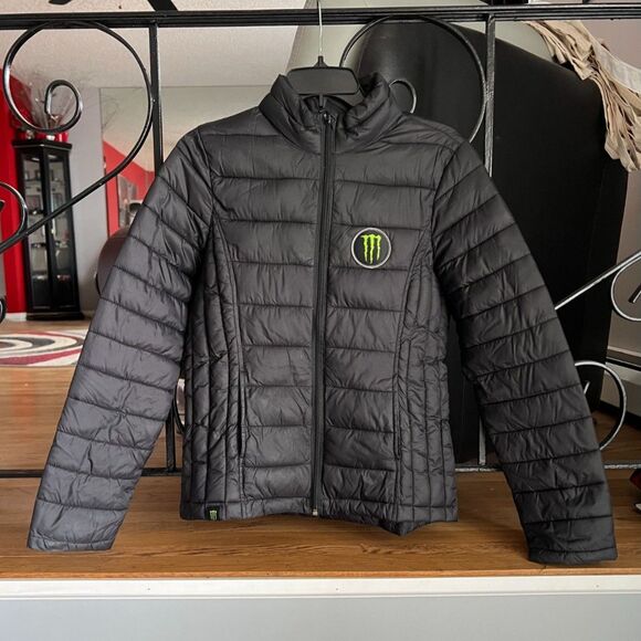 Official Monster Energy Women's Puffer Coat/Jacket - Picture 1 of 6